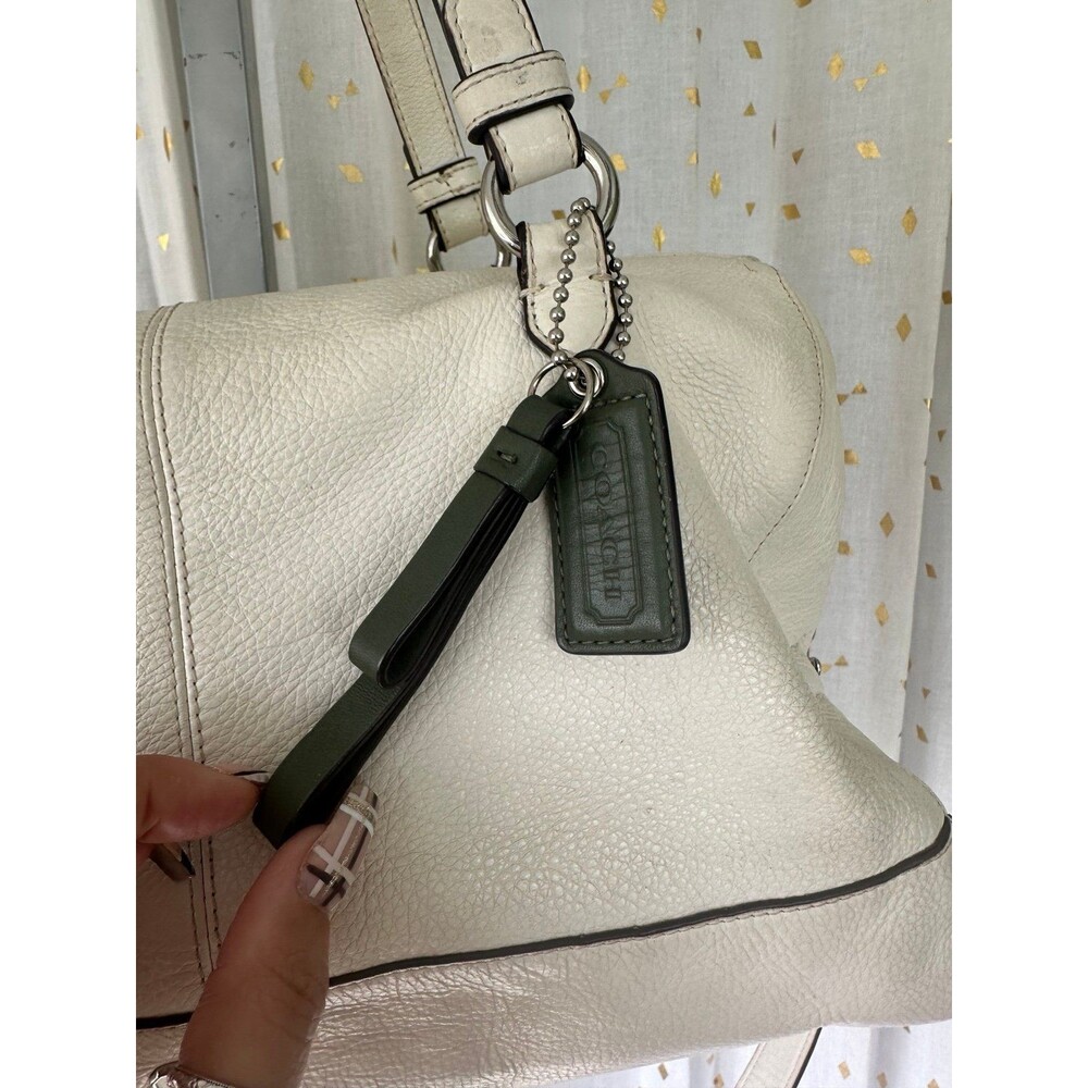 Coach #31324 Vermillion Park Kathryn Triple Zip Soft Pebble Leather Satchel Bag - Picture 3 of 12